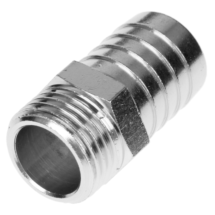 Штуцер General Fittings, с наружной резьбой 1/2" х 20 мм, никель