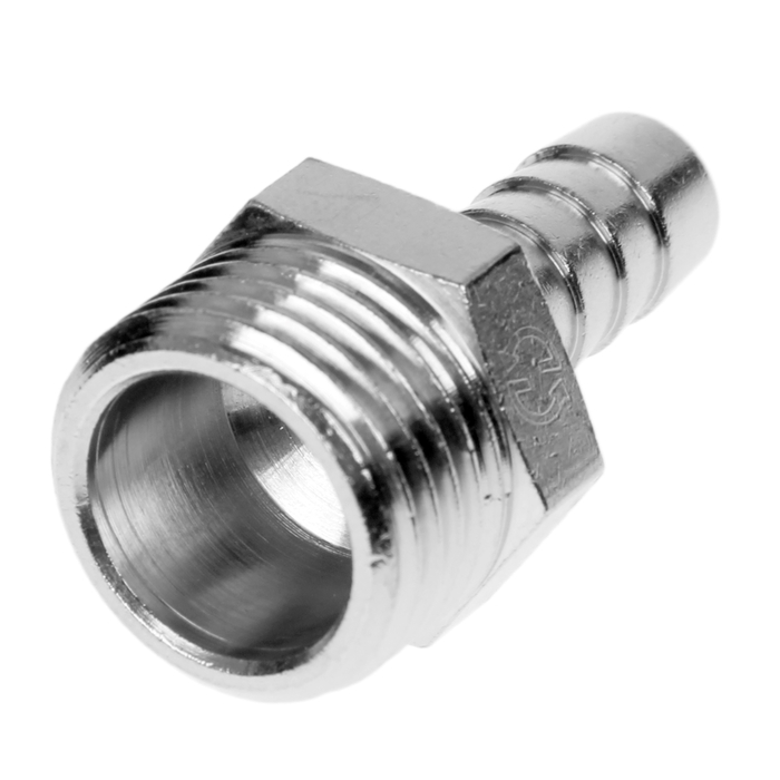 Штуцер General Fittings, 1/2"х10 мм, наружная резьба, никель