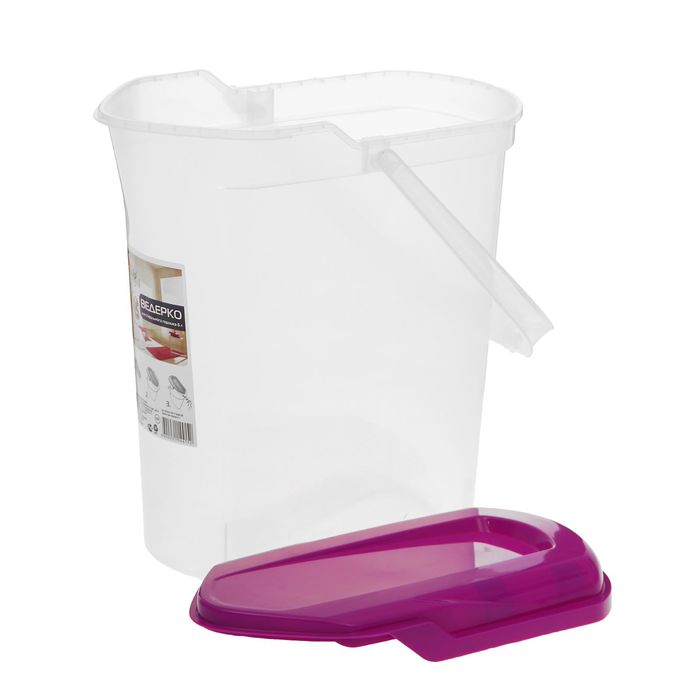 Ведерко для порошка 6 л, цвет МИКС