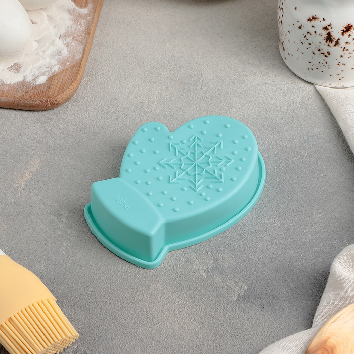 Форма для выпечки "Рукавица", цвета МИКС