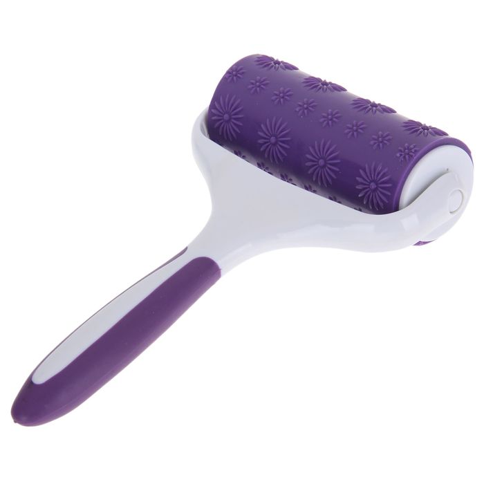 Валик для накатки теста фактурный "Ромашки" 19х12х4 см,