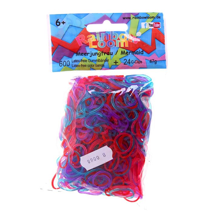 Резиночки для плетения силиконовые, мармелад, набор 600 шт., крепления, 24 шт.