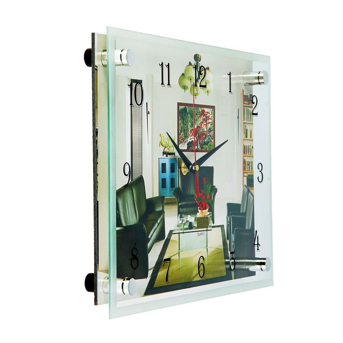 Часы настенные прямоугольные "Интерьер", 25х35 см микс