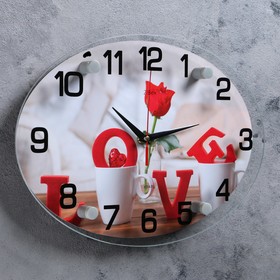 

Часы настенные, серия: Люди, "LOVE", 24х34 см, микс