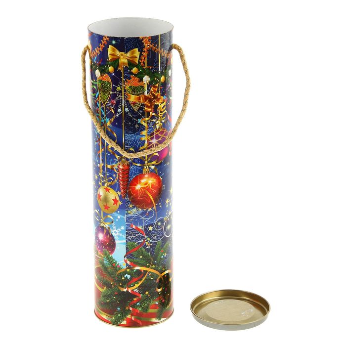 Подарочная коробка, тубус "Звездная" 9.2х34.5 см