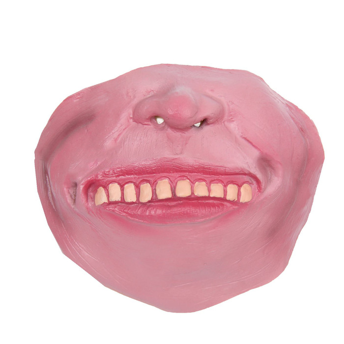 Карнавальная полумаска латекс "Улыбка" на резинке