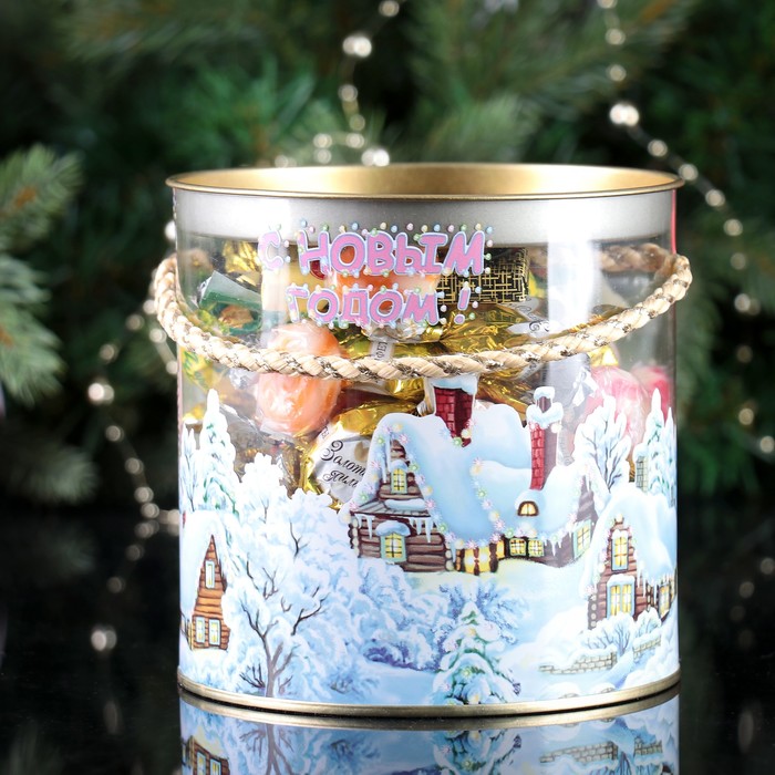 Подарочная коробка, тубус "Семейка" 12х12 см