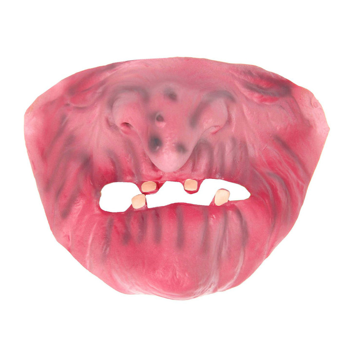 Карнавальная полумаска латекс "Старушка" на резинке