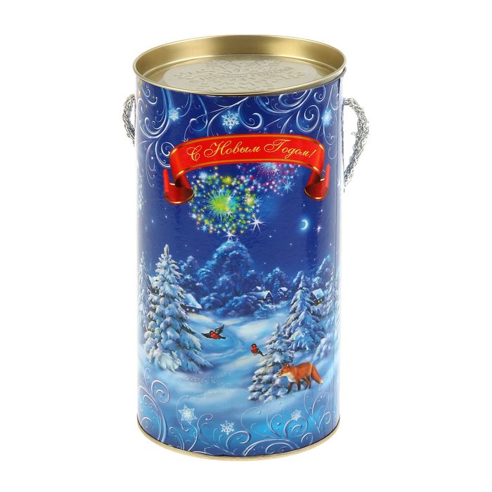 Подарочная коробка, тубус "Тройка" 12х22 см