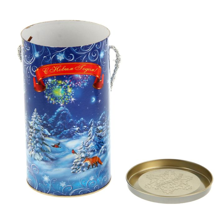 Подарочная коробка, тубус "Тройка" 12х22 см