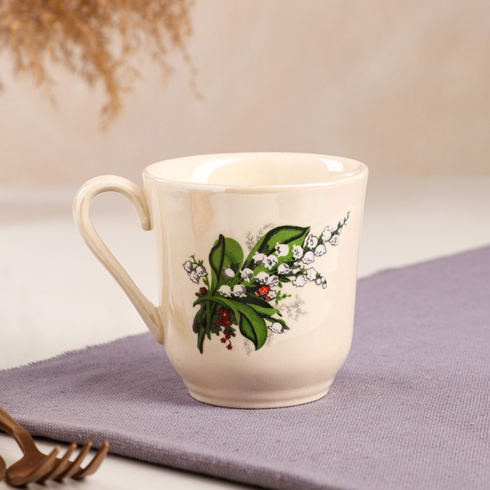 Кружка 350 мл "Перламутр" деколь, микс