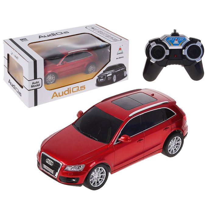 Машина радиоуправляемая "Audi Q5", работает от батареек, масштаб 1:24, световые эффекты, МИКС