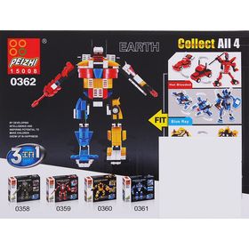 Конструктор «Робот», 115 деталей, 3 варианта сборки от Сима-ленд