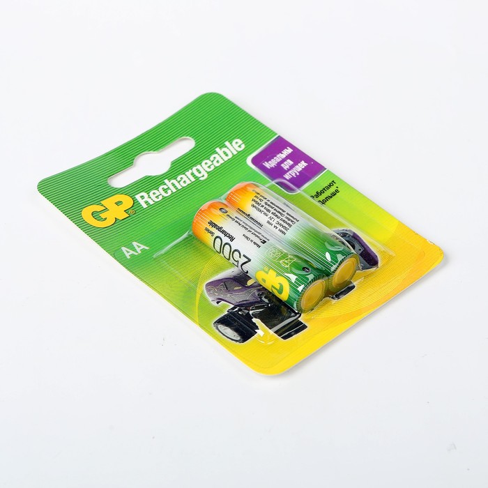 Аккумулятор GP, АА, HR6-2BL, 2450 mAh, блистер, 2 шт.
