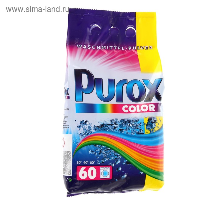 

Стиральный порошок Purox Color, универсальный, 5.5 кг