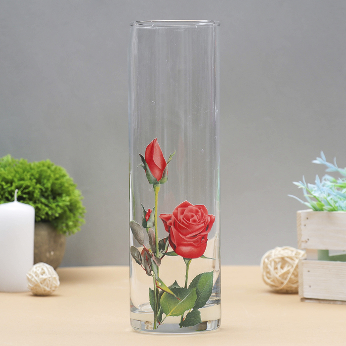 Ваза "Роза красная"