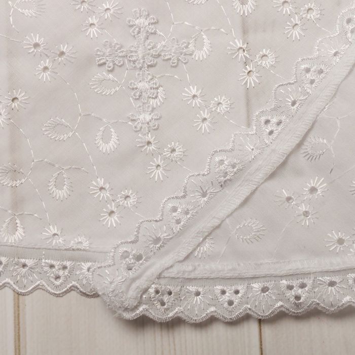 Косынка крестильная, рост 62-68 см, цвет белый 2025