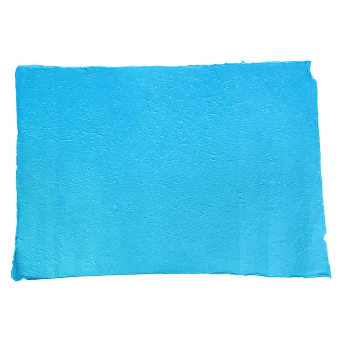 Бумага ручной работы, объемная, ярко-синий, 50 х 80 см