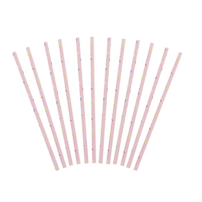 Трубочка для коктейля "Девчушка" (набор 12 шт)