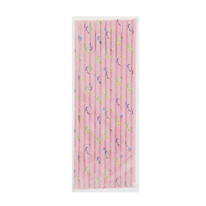 Трубочка для коктейля "Девчушка" (набор 12 шт)