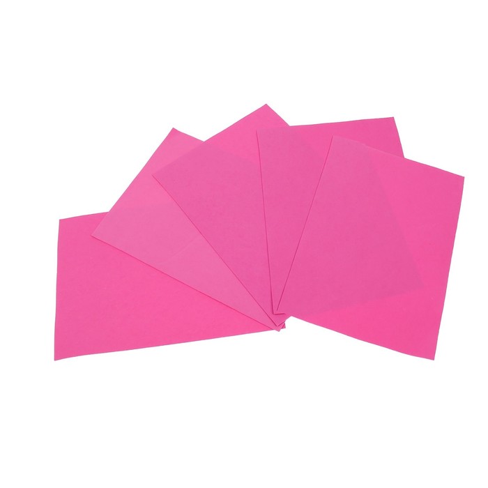 Фоамиран "Рукоделие" 1 мм, 210*297 мм (набор 5 листов) розовый