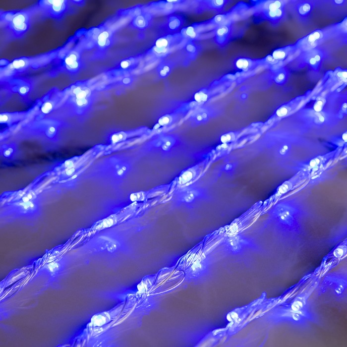 Гирлянда "Дождь" улич. Ш:2 м, В:9 м, Н.С. LED-2000-220V, контр. 8 р, СИНИЙ