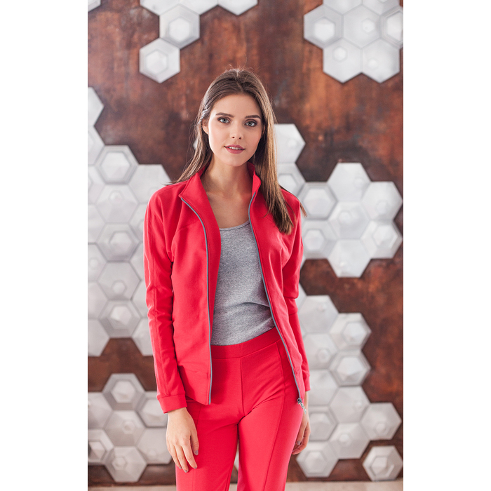 Костюм женский (куртка, брюки) М-529-05 коралл, р-р 44