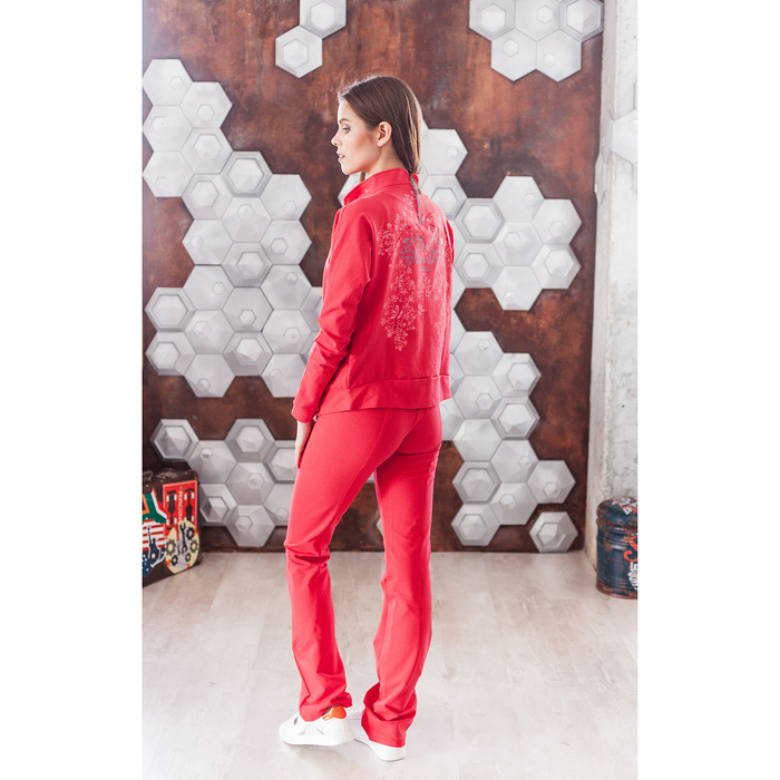 Костюм женский (куртка, брюки) М-529-05 коралл, р-р 44