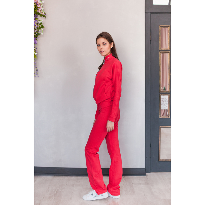 Костюм женский (куртка, брюки) М-529-05 коралл, р-р 44