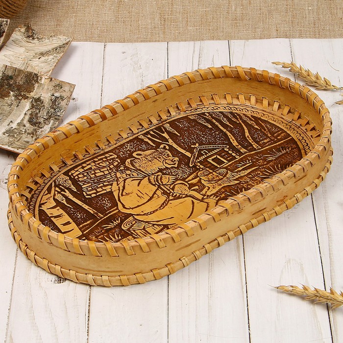 Сухарница «Маша и медведь», 16х27,5х4 см