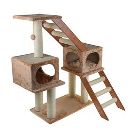 

Игровой комплекс с 2 домиками, 2 лесенками и игрушкой, 70х39х111 см, микс цветов