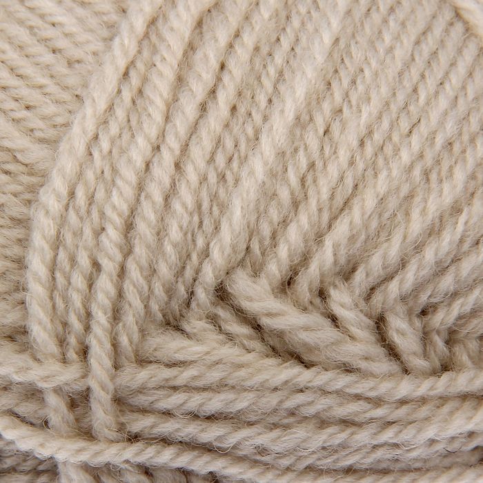 Пряжа "Подмосковная" 50% шерсть, 50% акрил 250м/100гр (0513, жемчуг)