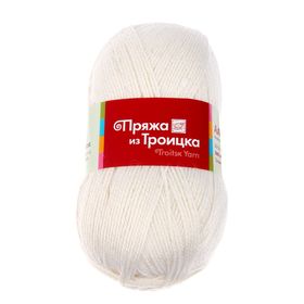 

Пряжа "Алиса" 50% шерсть, 50% вискоза 300м/100гр (0230, отбелка)