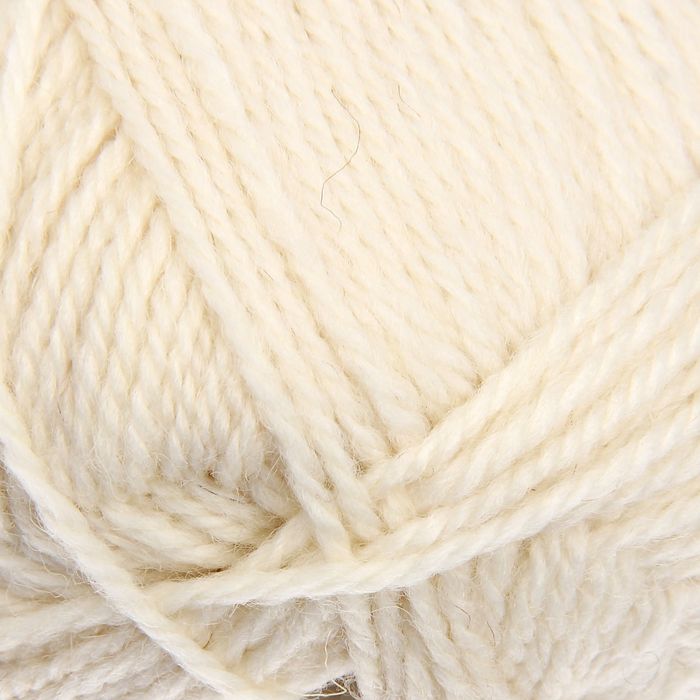 Пряжа "Подмосковная" 50% шерсть, 50% акрил 250м/100гр (0770, натур.светлый)