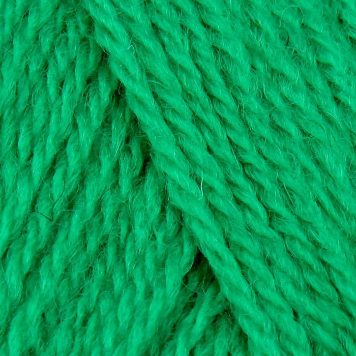 Пряжа "Подмосковная" 50% шерсть, 50% акрил 250м/100гр (0723, яркая зелень)