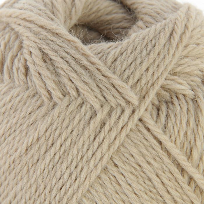 Пряжа "Алиса" 50% шерсть, 50% вискоза 300м/100гр (1874, светло-бежевый)