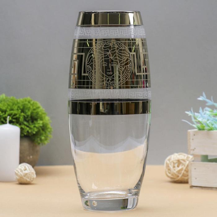 набор питьевой с гравировкой gidglass флора 43966/ГН01 ваза Флора с гравировкой и напылением Версаче d-7,5х10х26