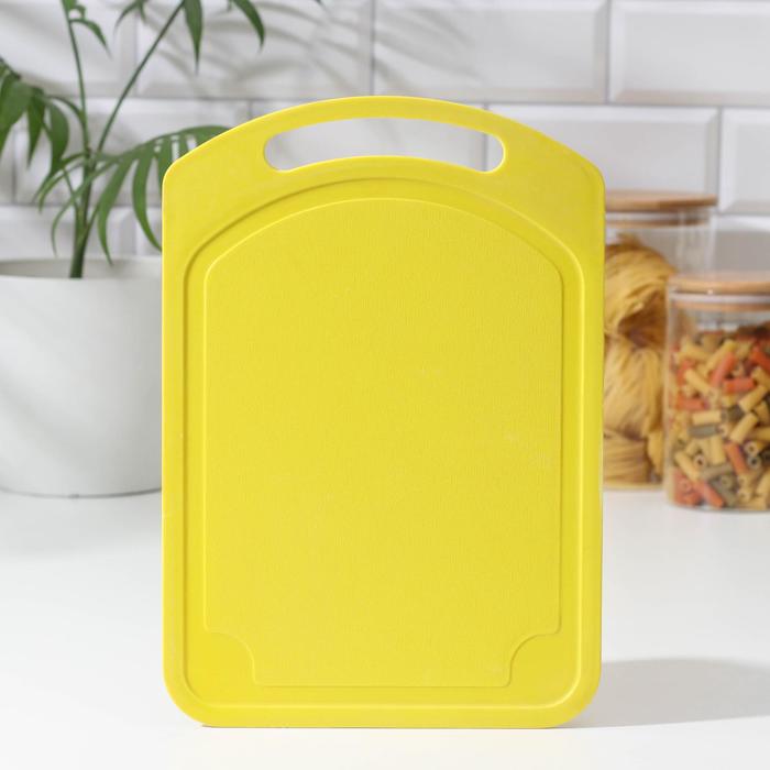 Доска разделочная "Дуга" 29,5х20,5 см, цвет МИКС