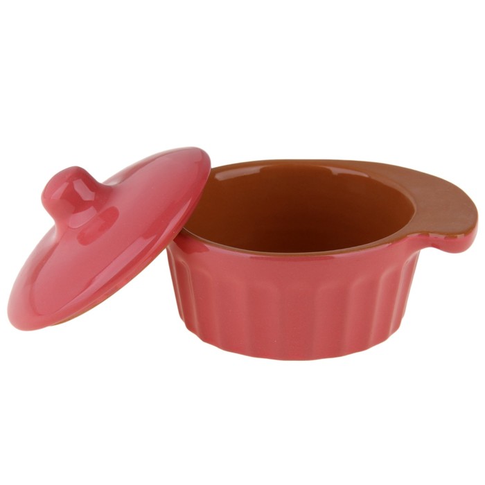 Кокотница "Ностальгия" с крышкой 0,2л радуга