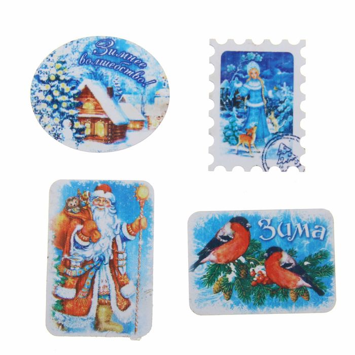 Декор для скрапбукинга «Мороз и солнце», 13 × 15,5 см