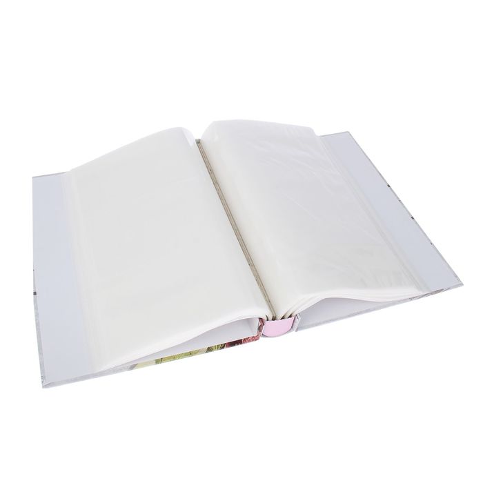 Фотоальбом на 180 фото 10х15 см "Крупные пионы" голография, микс