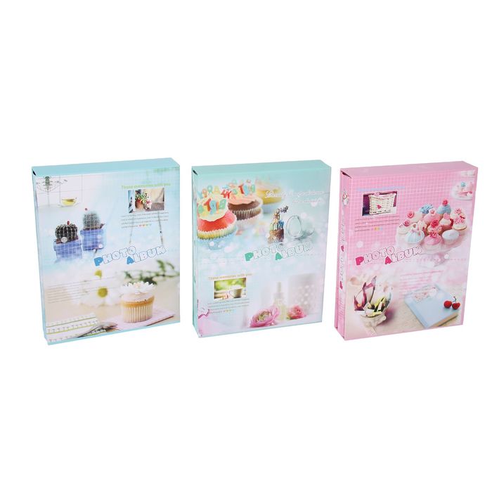 Фотоальбом на 80 фото 10х15 см "Пирожное" МИКС