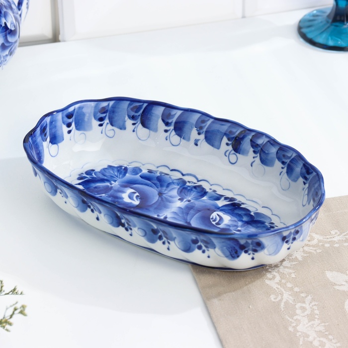 Салатник «Волна», гжель