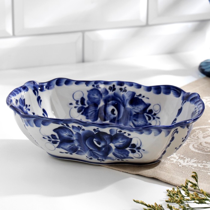 Салатник «Весна», гжель