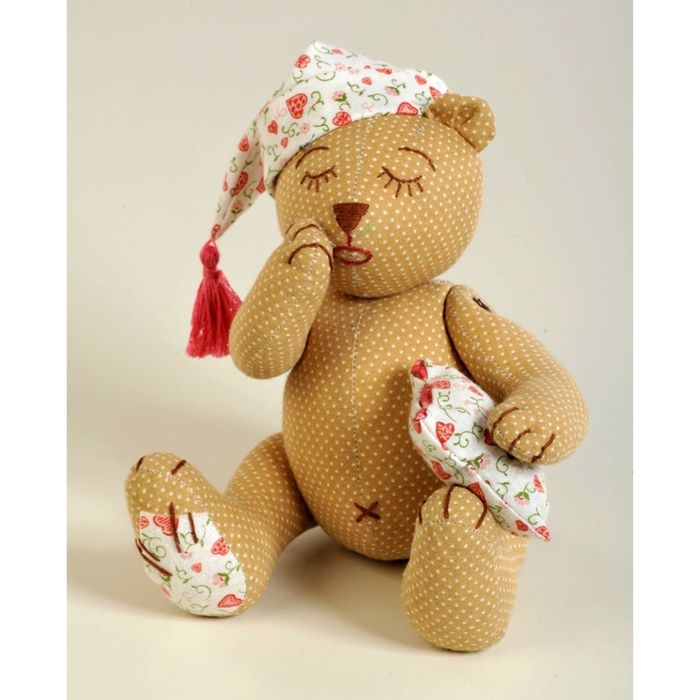 Набор для создания текстильной игрушки "Спящий Мишка"