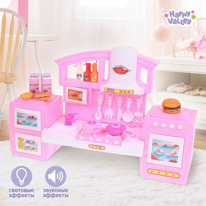 Игровой модуль "Кухни мира" с аксессуарами, 2 вида сборки, световые и звуковые эффекты