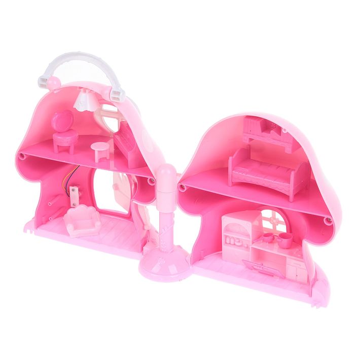 Дом для друзей "Теремок" с аксессуарами, световой и звуковой эффекты, книжка со сказкой "Теремок", БОНУС - сказочные животные для вырезания