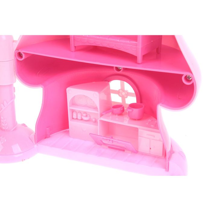 Дом для друзей "Теремок" с аксессуарами, световой и звуковой эффекты, книжка со сказкой "Теремок", БОНУС - сказочные животные для вырезания