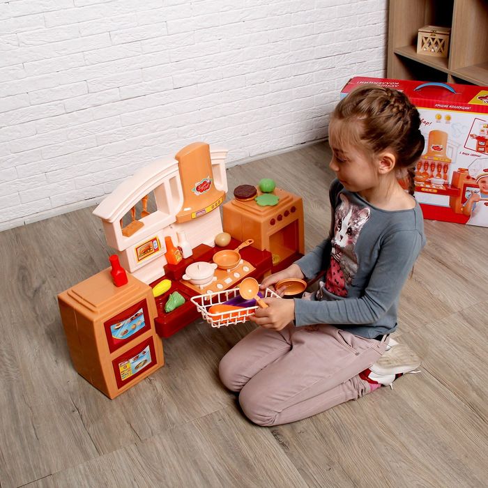 Игровой модуль "Кухни мира" с аксессуарами, 2 вида сборки, световые и звуковые эффекты