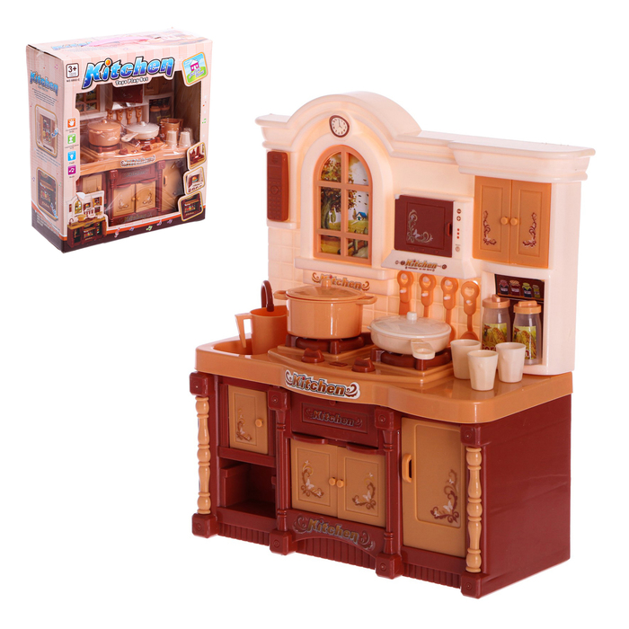 Набор игровой "Кухня Фурор" с аксессуарами, световые и звуковые эффекты